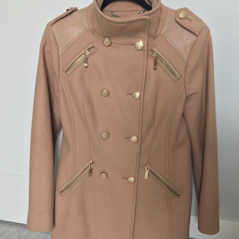 Vince Camuto Camel Pea Coat- Small